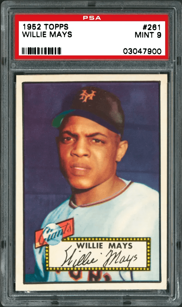 1952 Topps Willie Mays card