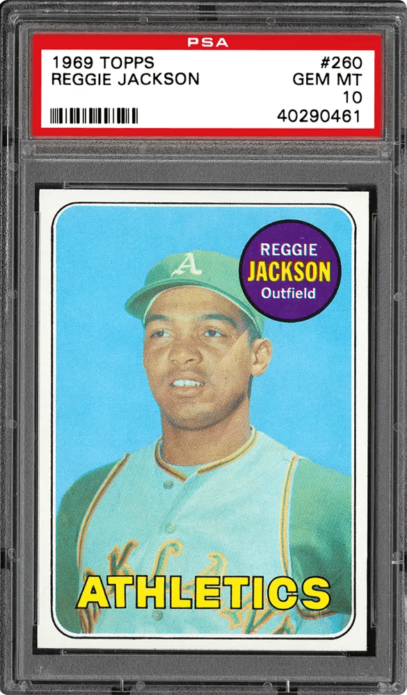 1969 Topps Reggie Jackson card