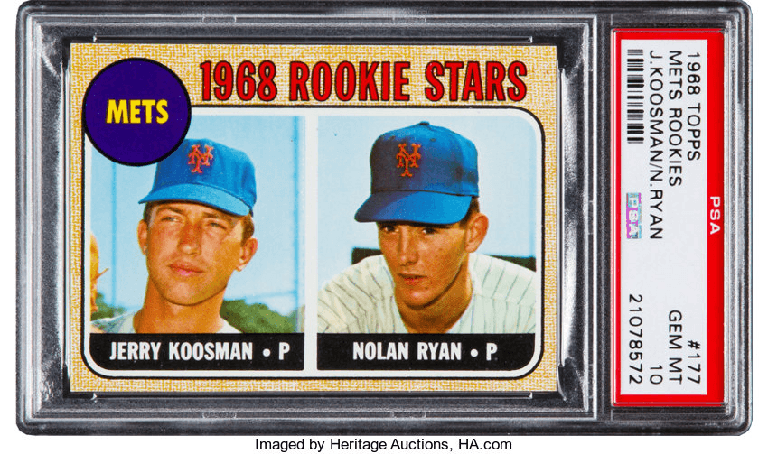 1968 Topps Mets Rookies card