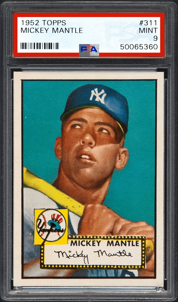 1952 Topps Mickey Mantle card
