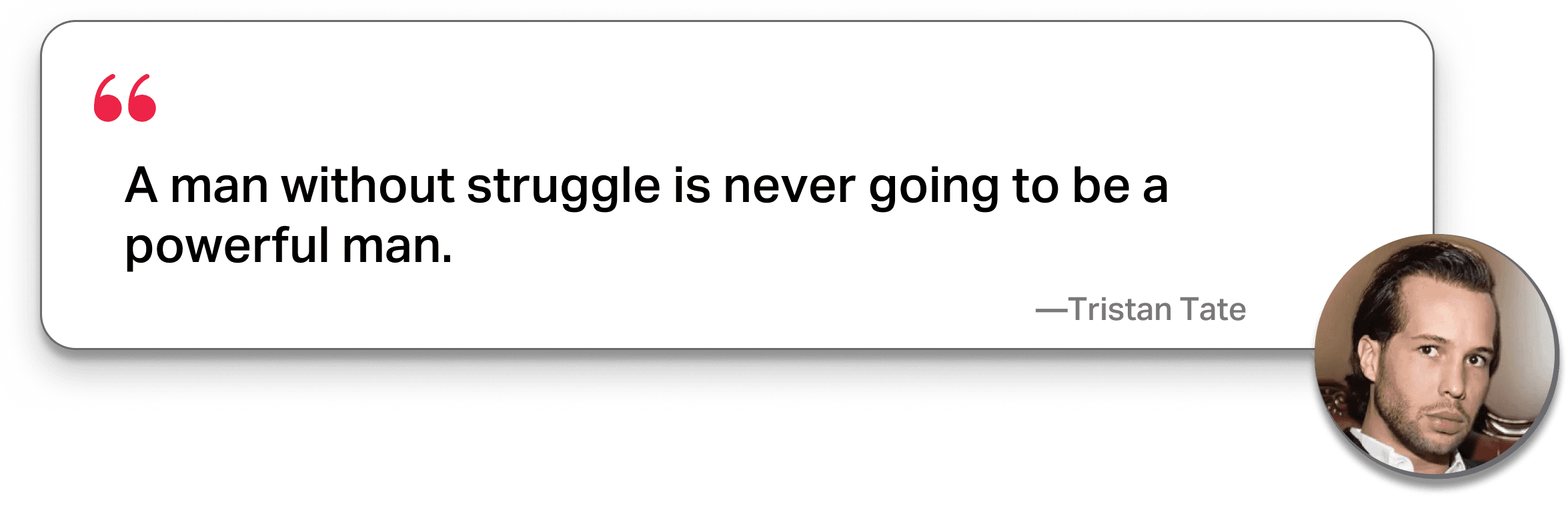 Struggle creates gold quote