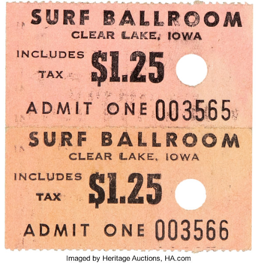 Buddy Holly final show tickets