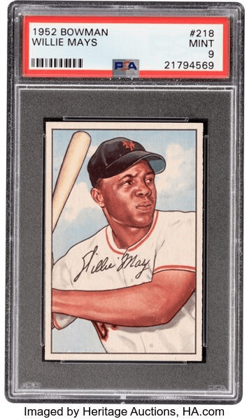 1952 Bowman Willie Mays #218